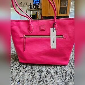 Dooney & Bourke  Larrge Pink Leather Tote Bag - NWT